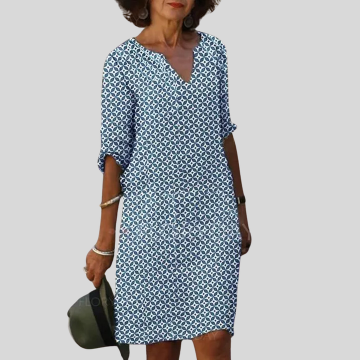 Milena | Damen Elegantes Lockeres Kleid | Mini