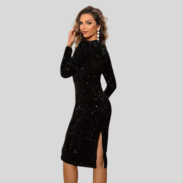 Marcella | Damen Lässiges Paillettenkleid | Sommer