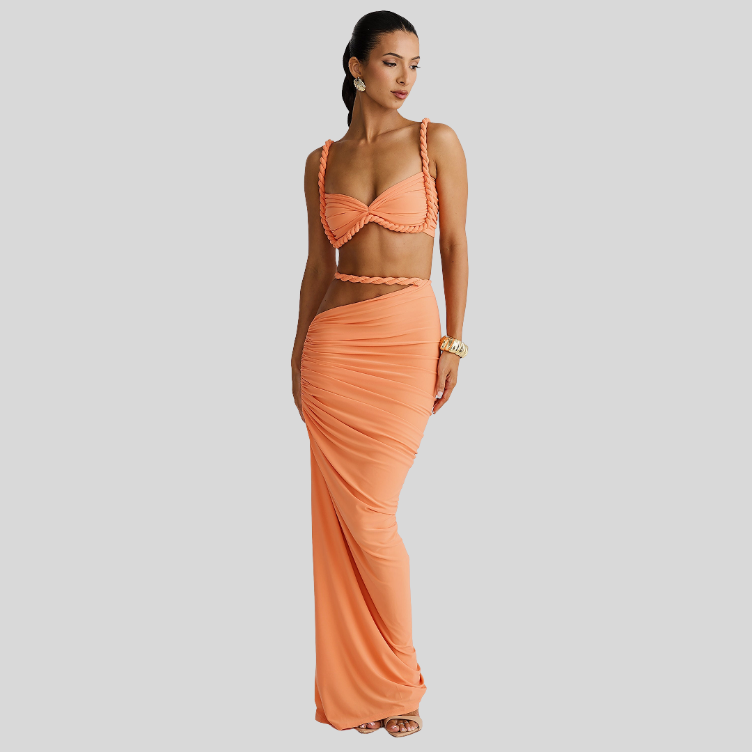 Elegantes Zweiteiliges Kleid-Set | Sommer