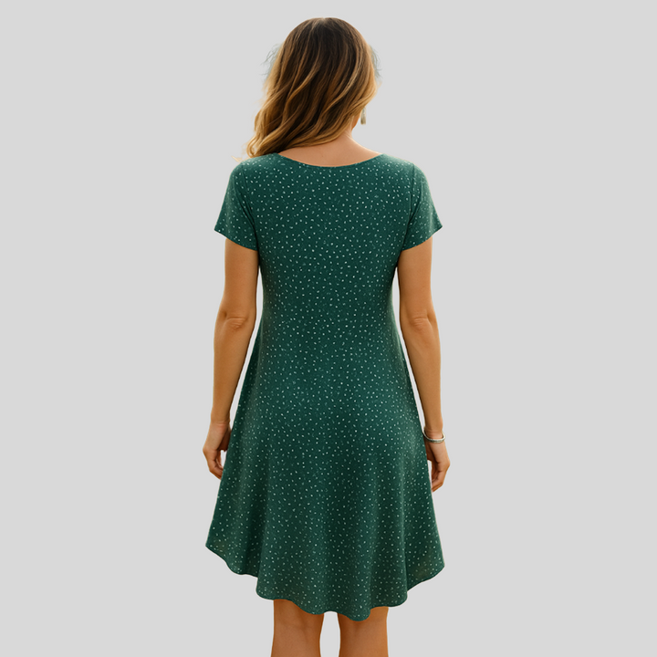 Dalina | Damen Stilvolles Midikleid | Sommer
