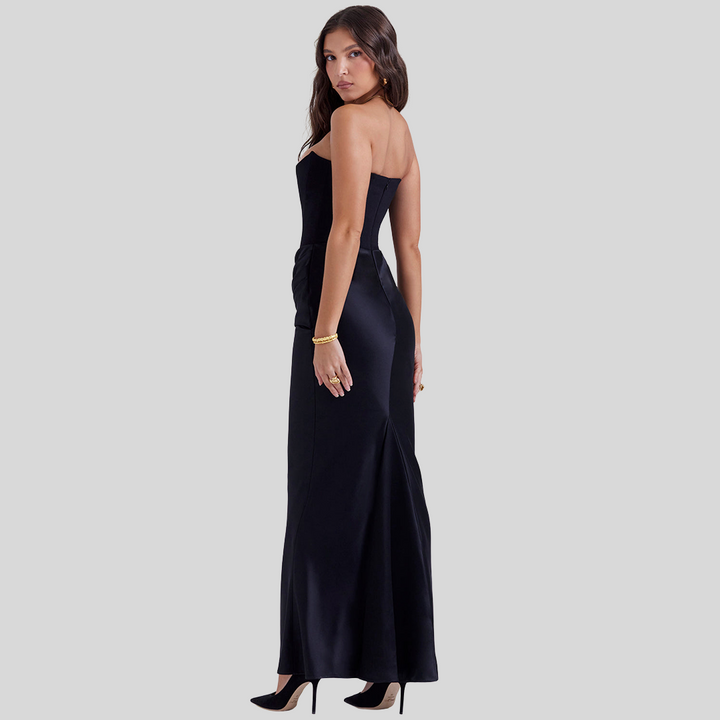 Damen Trägerloses Maxikleid | Sommer