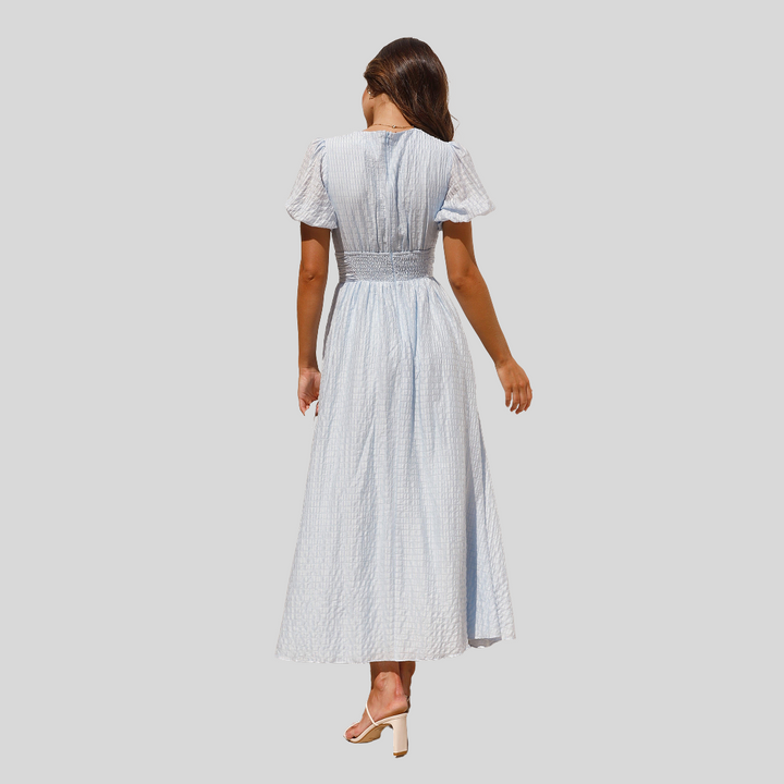 Damen Sommerkleid mit V-Ausschnitt | Midi