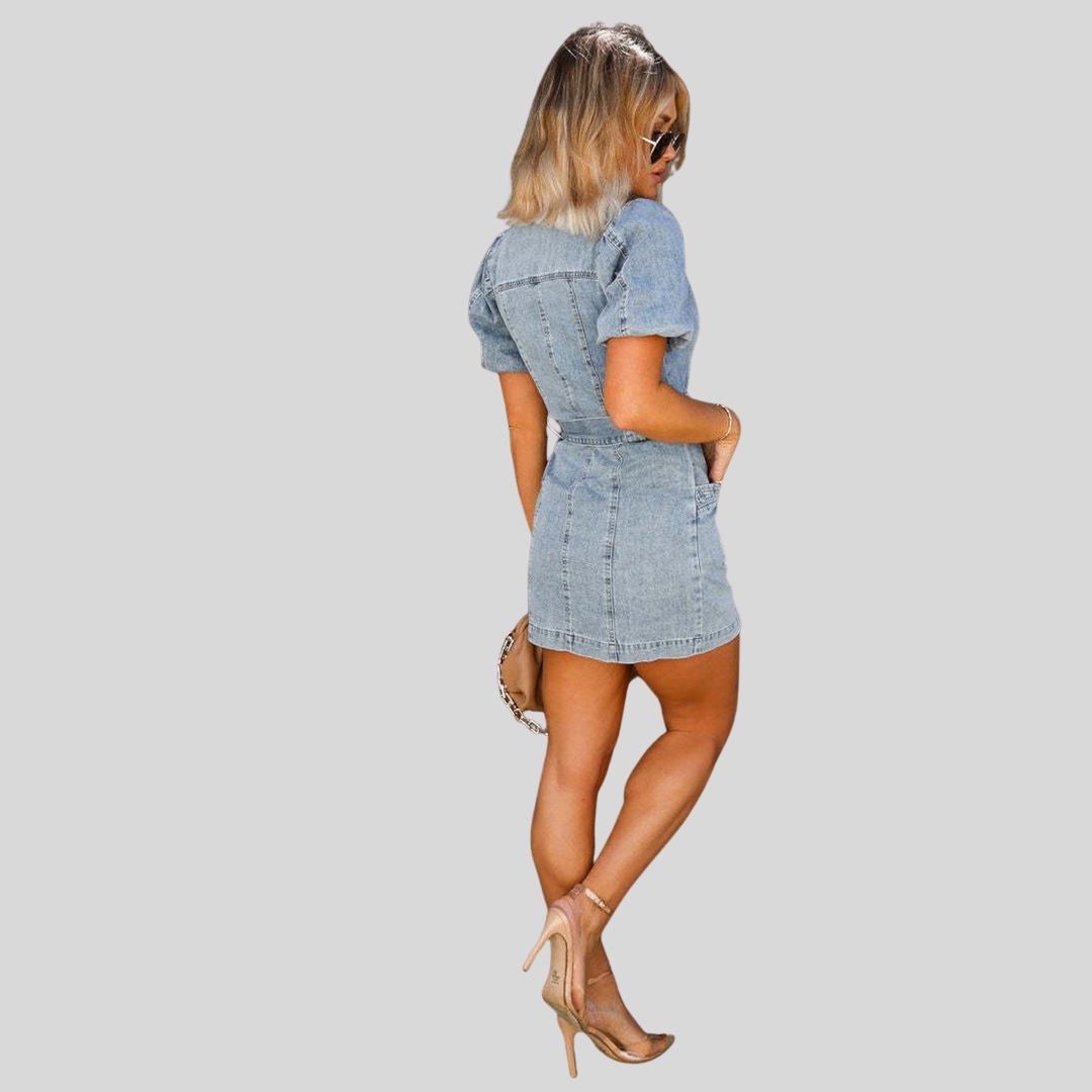 Damen Sommer Minikleid | Kurzarm