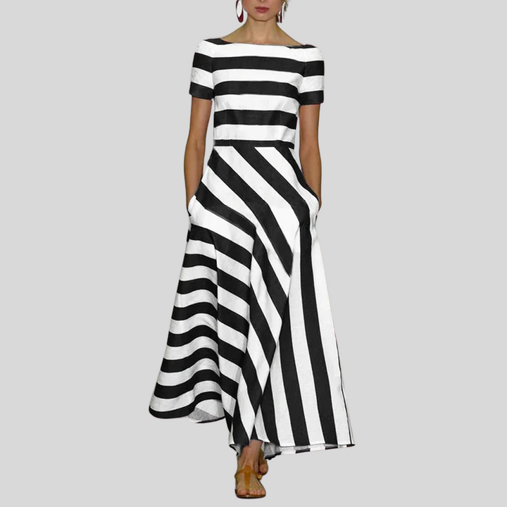 Damen Stilvolles Sommerkleid | Kurzarm