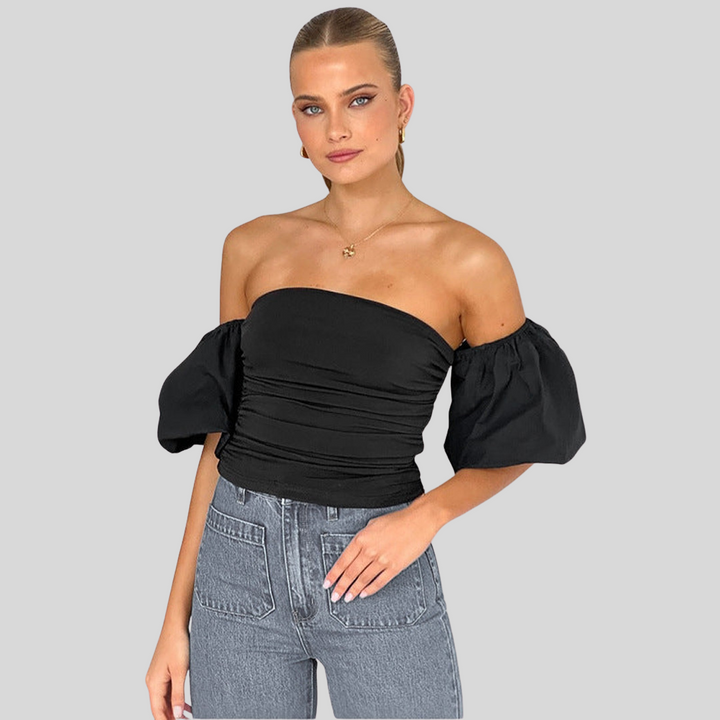 Elegantes Top mit Puffärmeln | Modisch