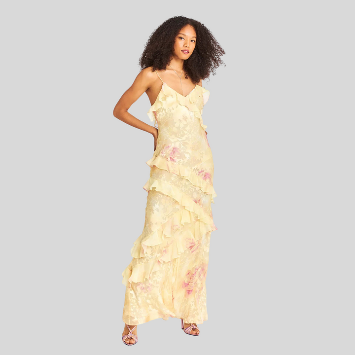 Damen Stilvolles Schulterfreies Kleid | Maxi