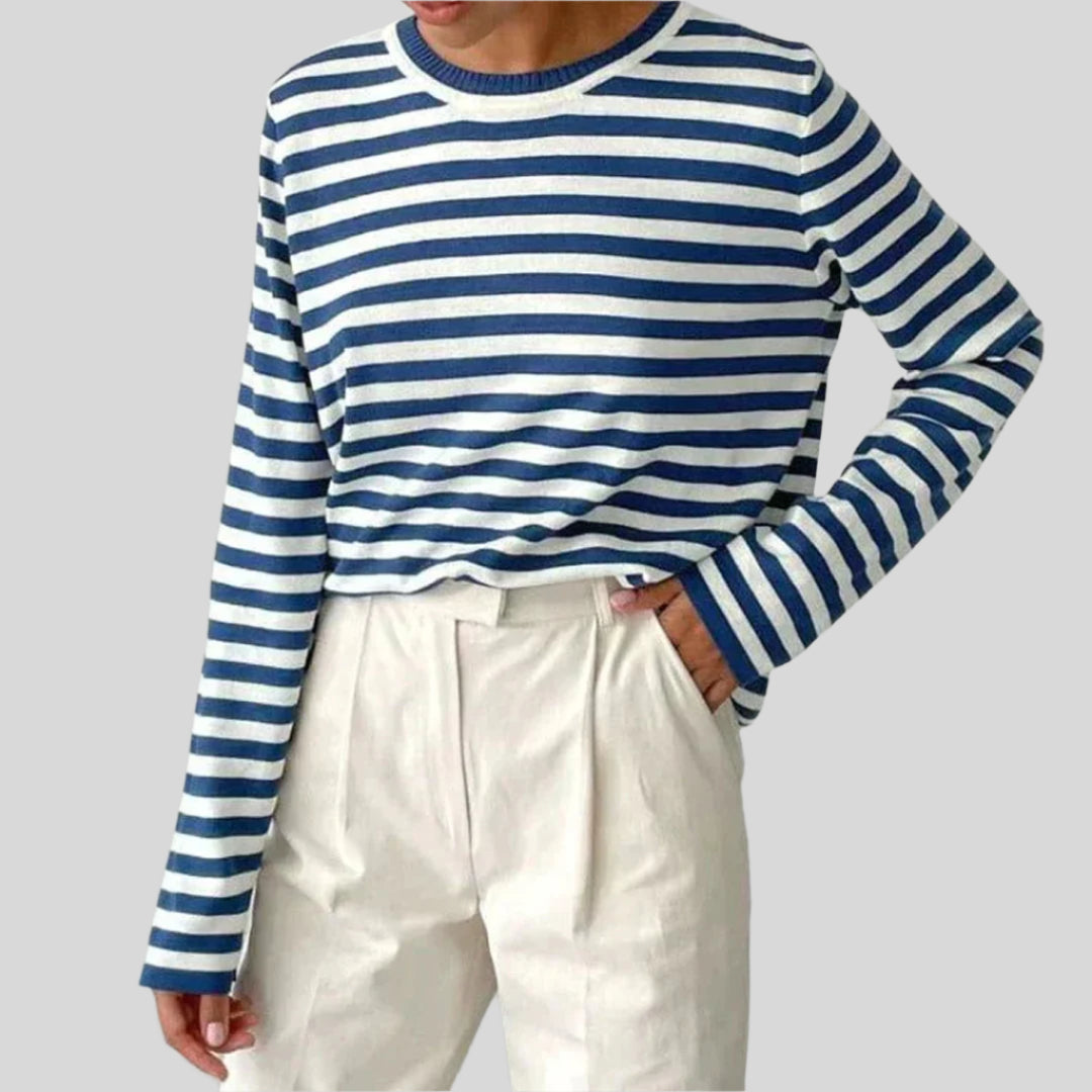 Skylar | Damen Gestreifter Pullover | Sommer