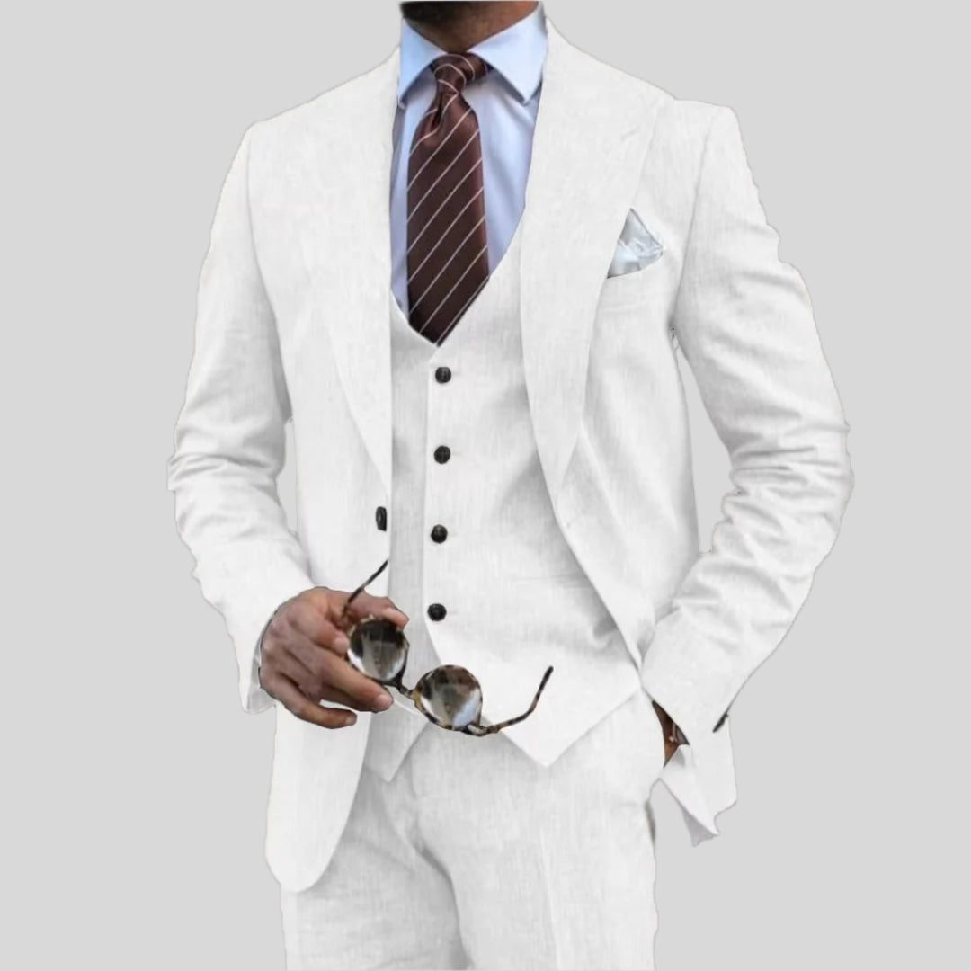 Malte | Herren Elegantes 3-teiliges Anzug-Set | Stilvoll