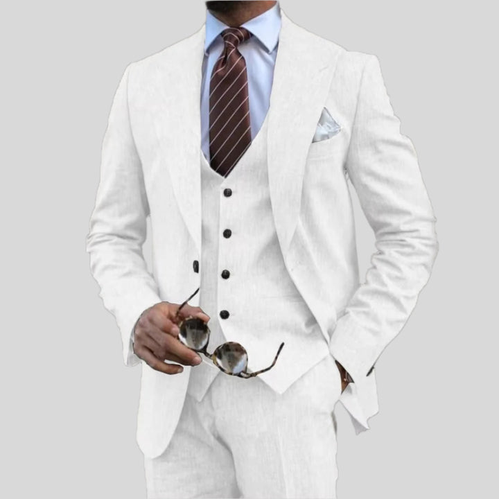 Malte | Herren Elegantes 3-teiliges Anzug-Set | Stilvoll