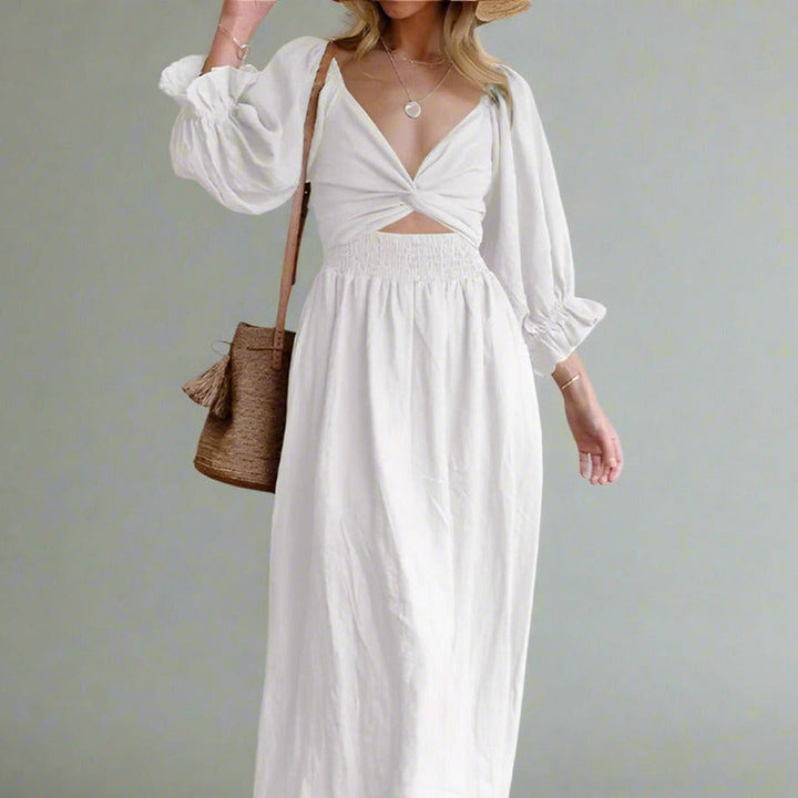Naomi | Damen Elegant Sommerkleid | Midi