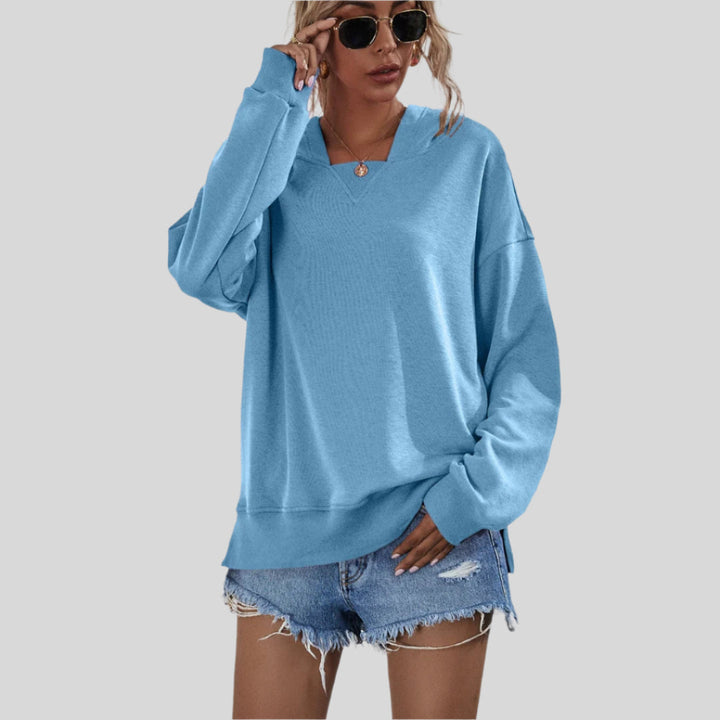 Liorah | Damen Gemütlicher Übergroßer Sweatshirt | Kapuze