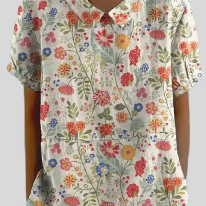 Elegante Blumen Bluse | Sommer