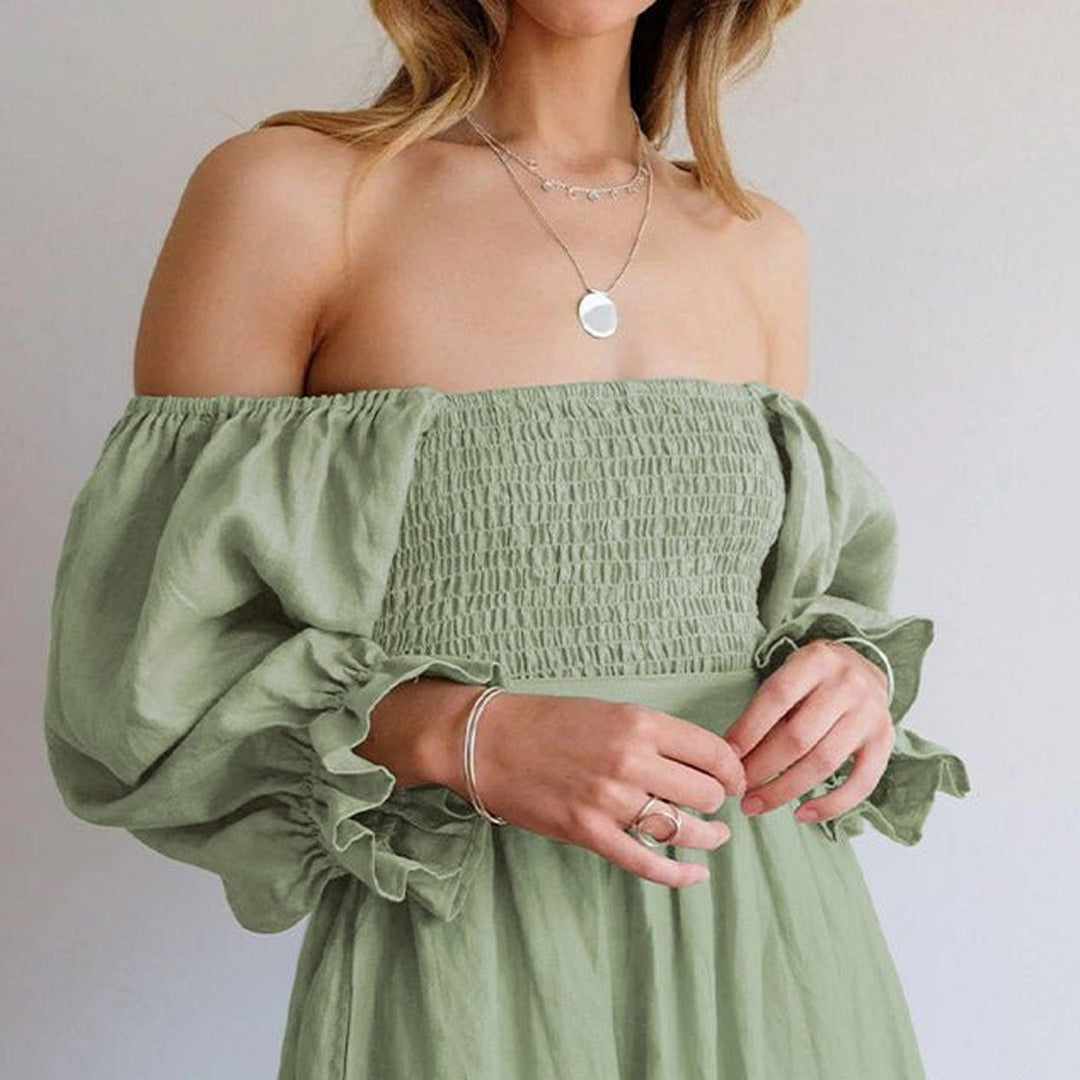 Naomi | Damen Elegant Sommerkleid | Midi