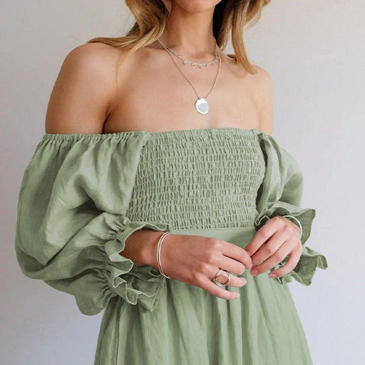 Naomi | Damen Elegant Sommerkleid | Midi