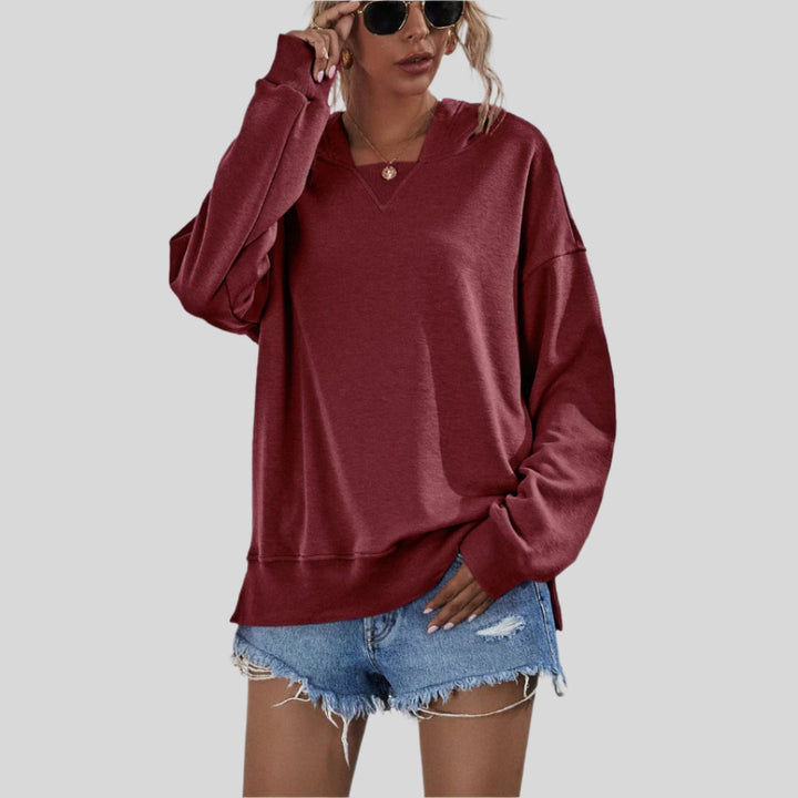 Liorah | Damen Gemütlicher Übergroßer Sweatshirt | Kapuze