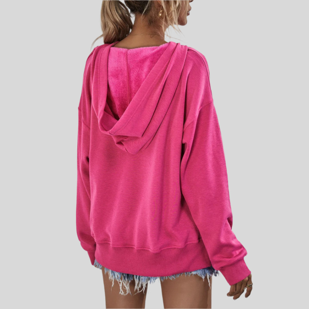Liorah | Damen Gemütlicher Übergroßer Sweatshirt | Kapuze