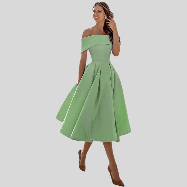 Melanie | Damen Mode Trägerlos Partykleid | Lässig