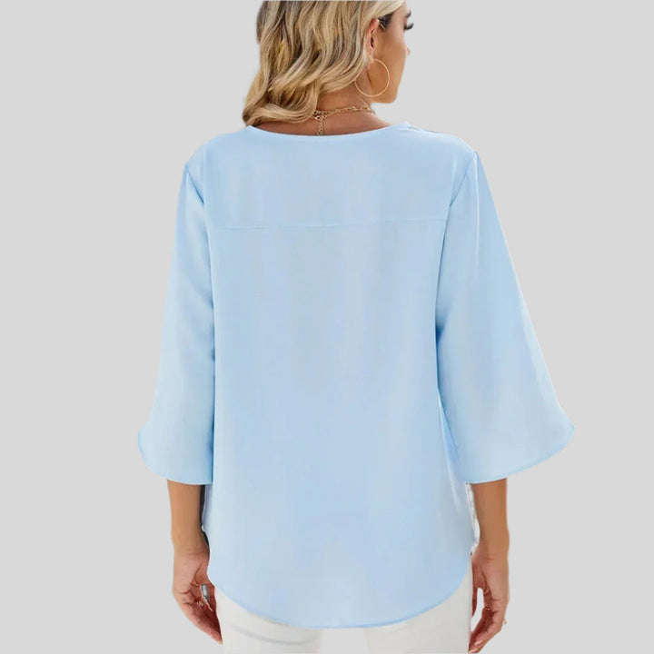Elegante Bluse | V-Ausschnitt