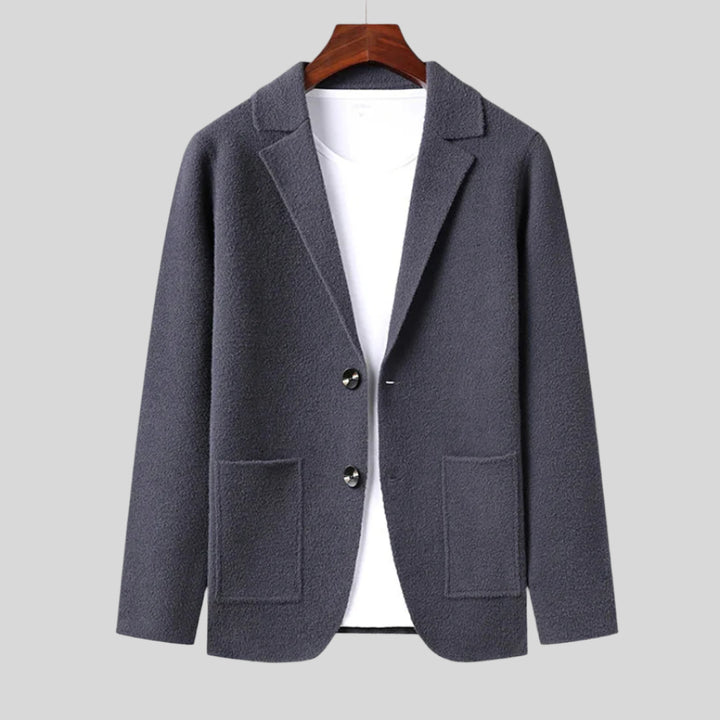 Sigmund | Herren Klassische Blazer-Strickjacke | Elegant