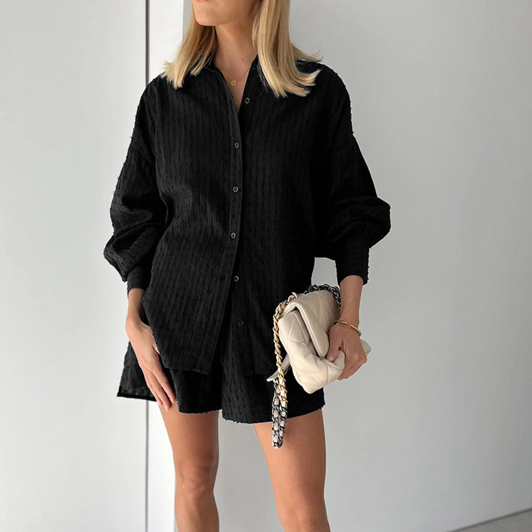 Elegantes Hemd-und-Shorts-Set | Leichtgewichtig