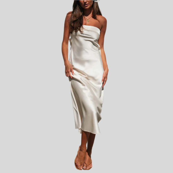Elegantes Trägerloses Maxikleid | Sommer
