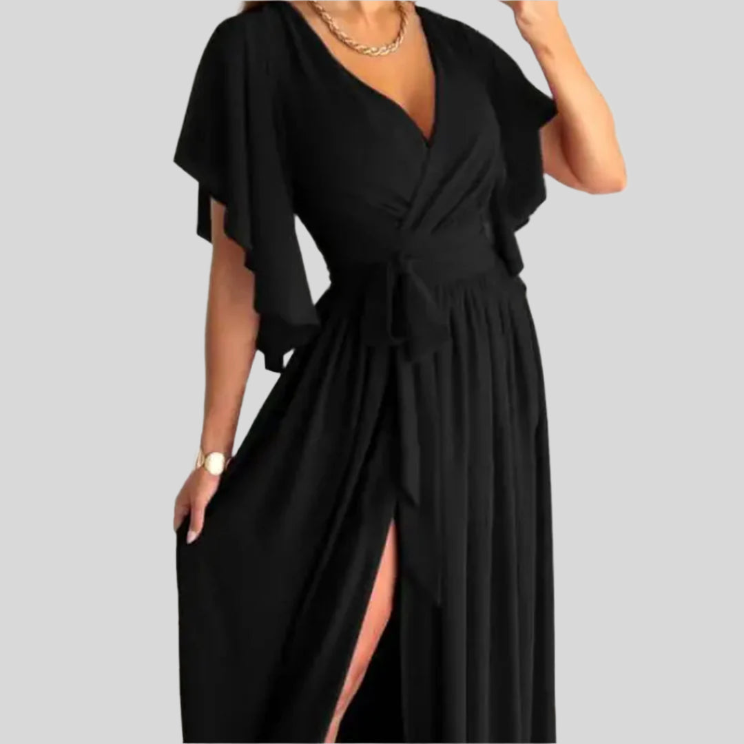 Diana | Damen Elegantes Cocktailkleid | V-Ausschnitt