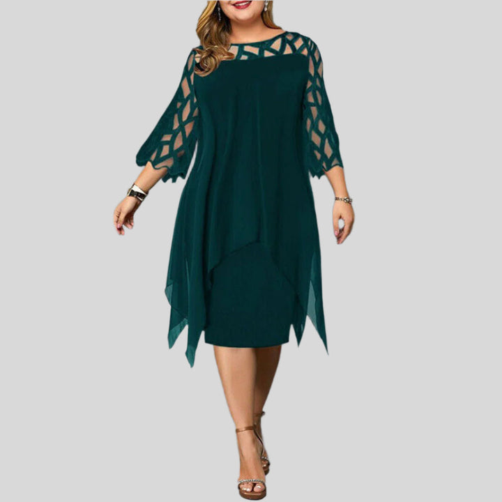 Henriette | Damen Elegantes Midi Kleid | Sommer