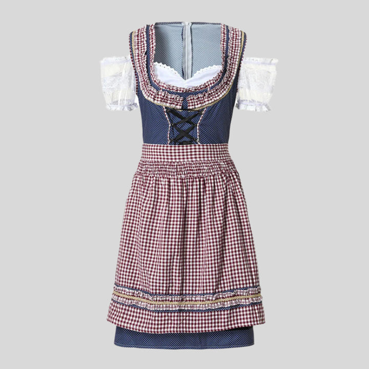 Schulterfreies Traditionelles Oktoberfest-Dirndlkleid | Midi