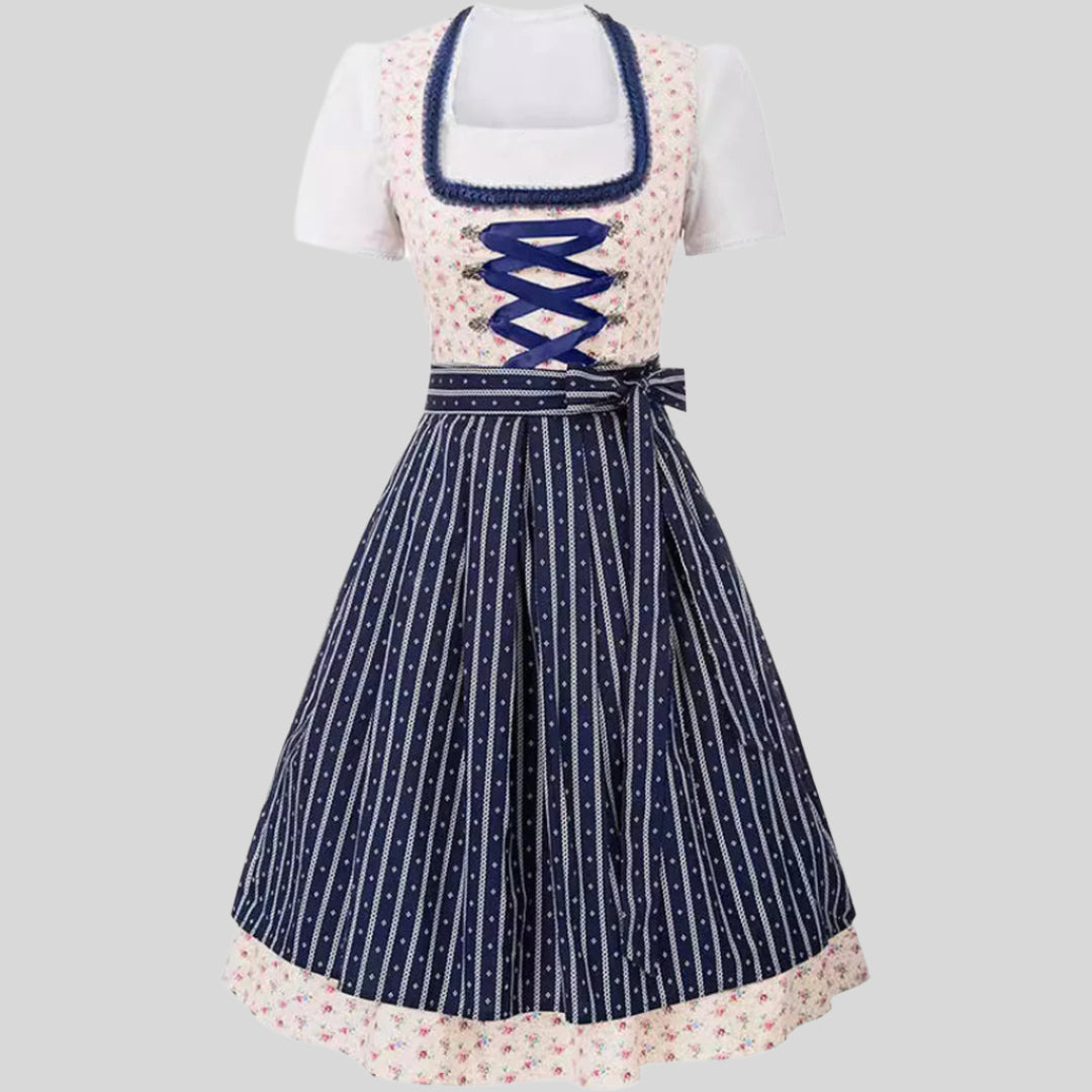 Elegantes Blaues Oktoberfest-Dirndlkleid | Mini