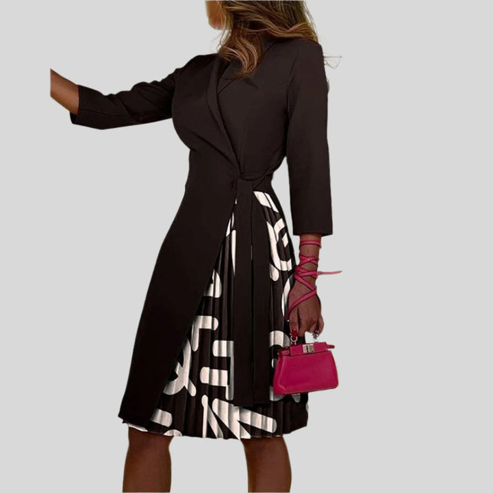 Elegant Blazer Kleid | Gekerbter Kragen