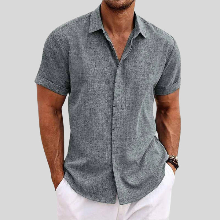 Viktor | Herren Elegantes Freizeithemd | Kurzarm