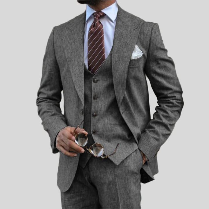 Malte | Herren Elegantes 3-teiliges Anzug-Set | Stilvoll