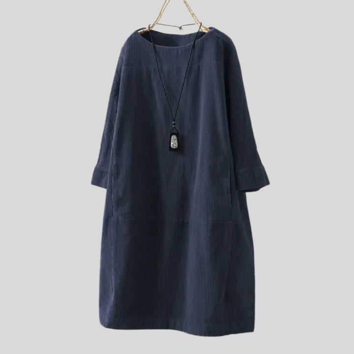 Tilly | Damen Elegant Langarm Kleid | Midi