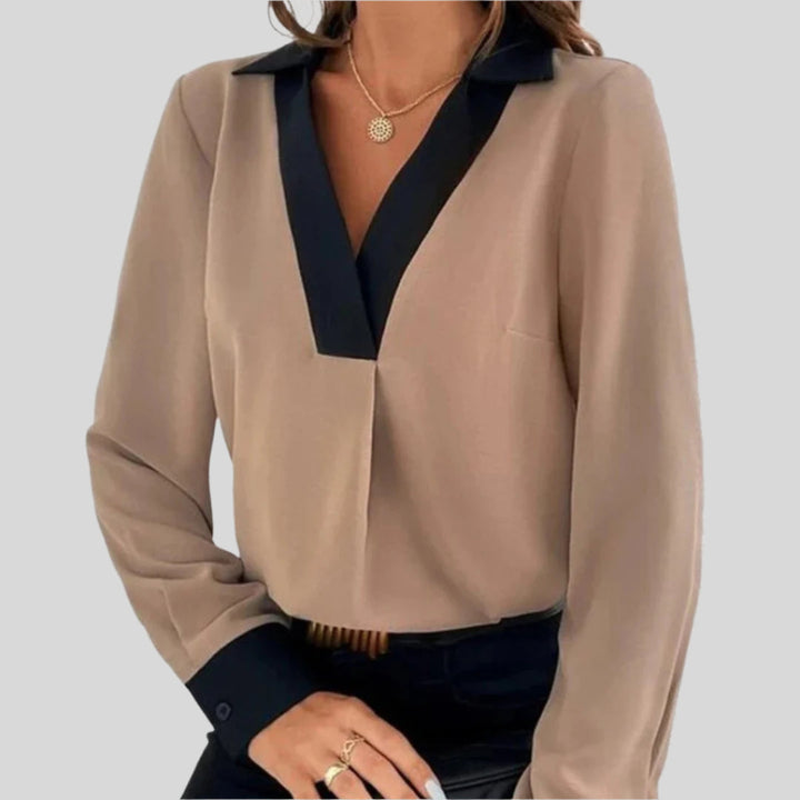 Elegante Bluse | V-Ausschnitt