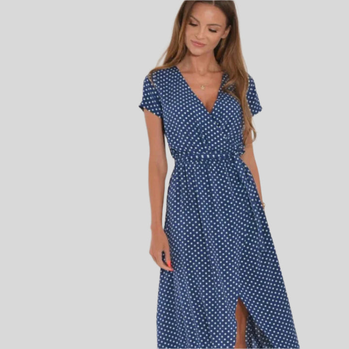 Wilma | Damen Bequemes Blumenkleid | Maxi