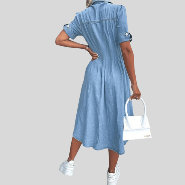 Luna | Damen Button Down Hemdkleid | Midi