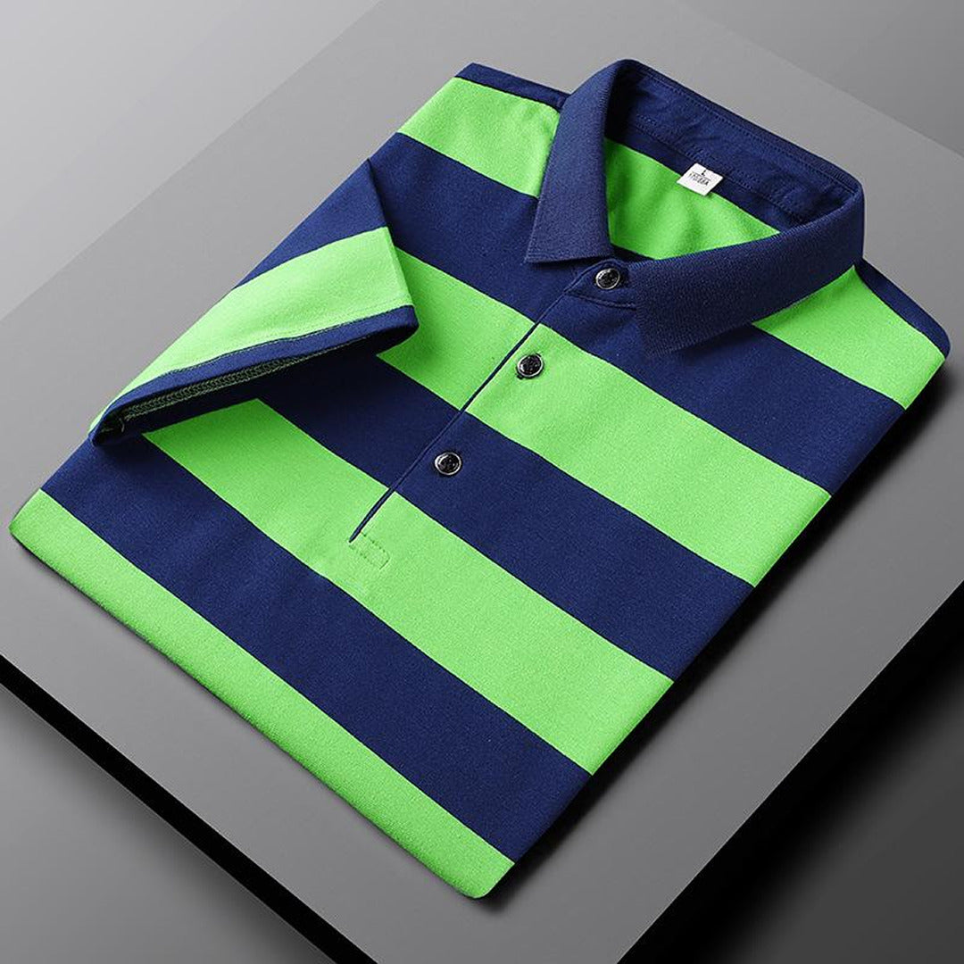 Gustave | Herren Gestreiftes Lässiges Poloshirt | Sommer