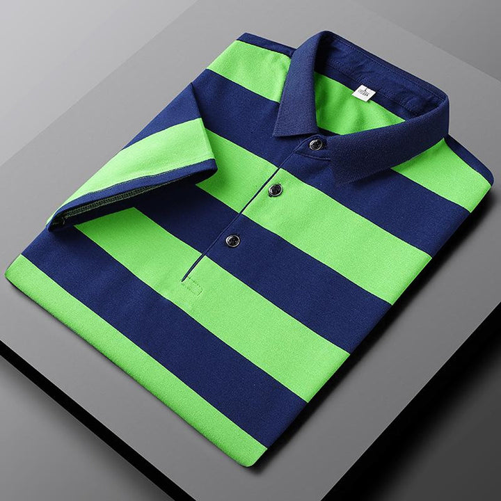 Gustave | Herren Gestreiftes Lässiges Poloshirt | Sommer