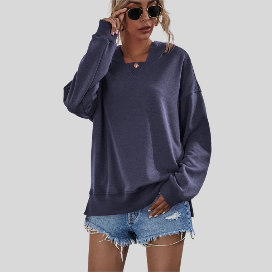 Liorah | Damen Gemütlicher Übergroßer Sweatshirt | Kapuze