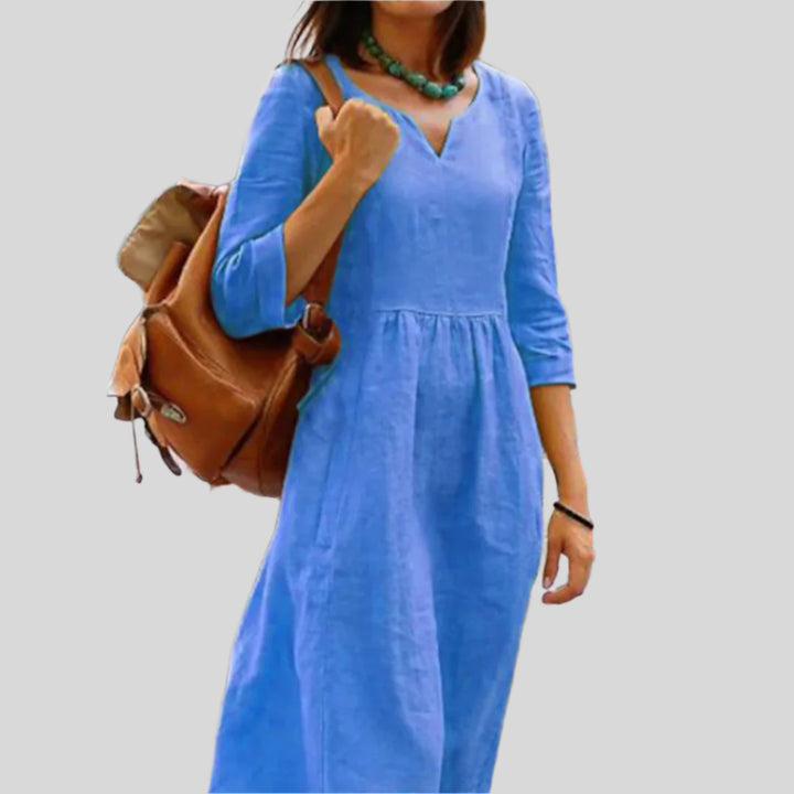 Amaya | Damen Stylisches Midikleid | Frühling