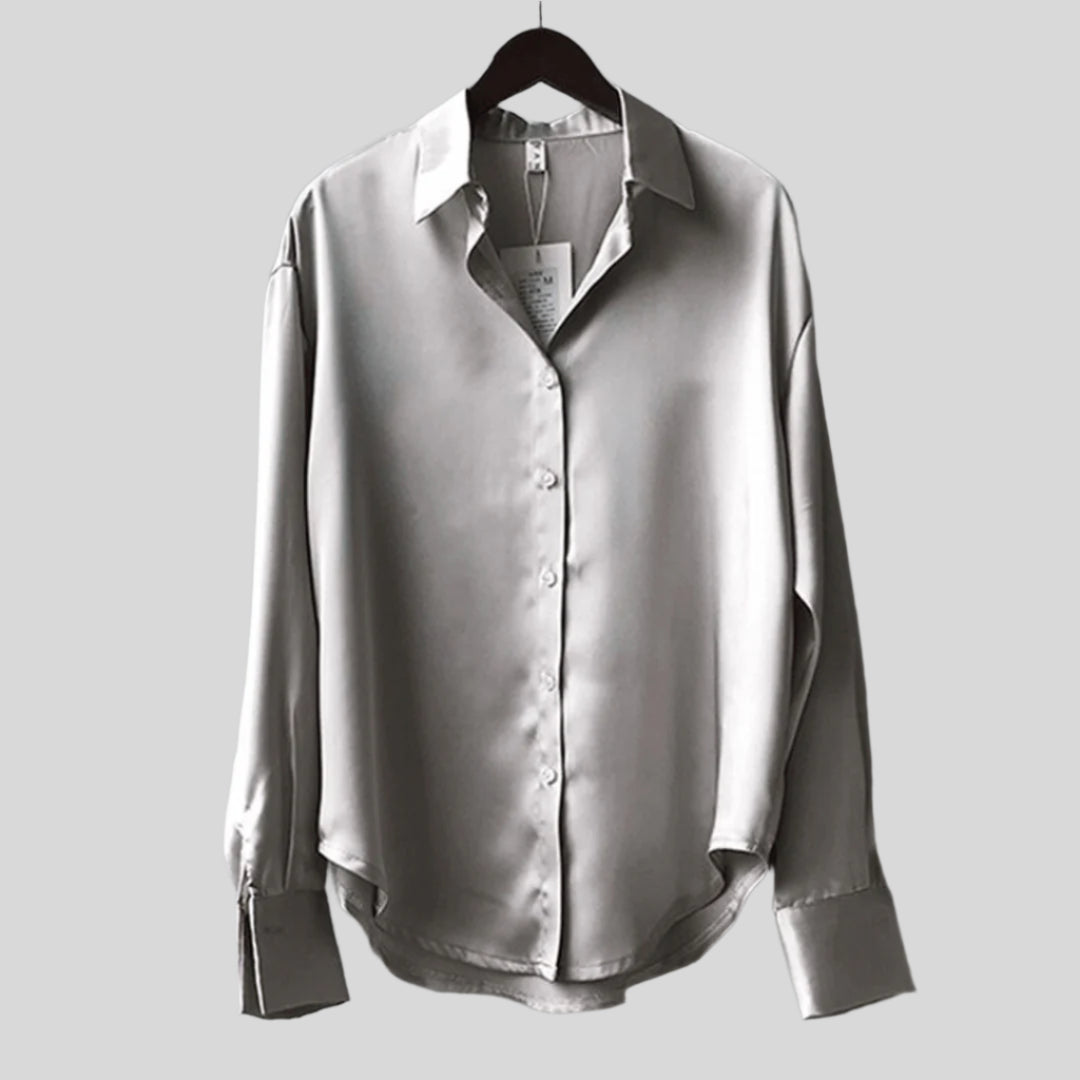 Elegante Bluse mit Knopfleiste | Langarm