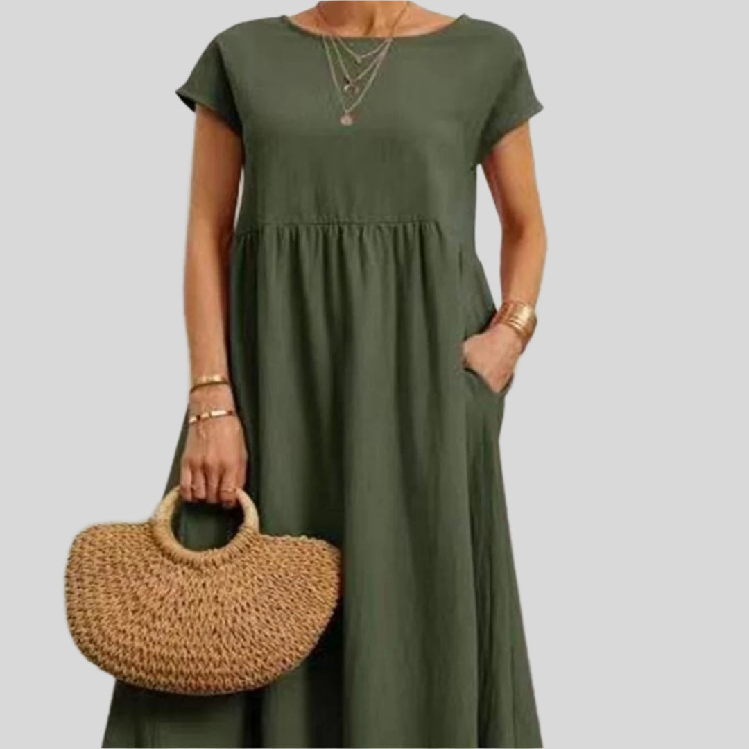 Michaela | Damen Stylisches Sommerkleid | Maxi