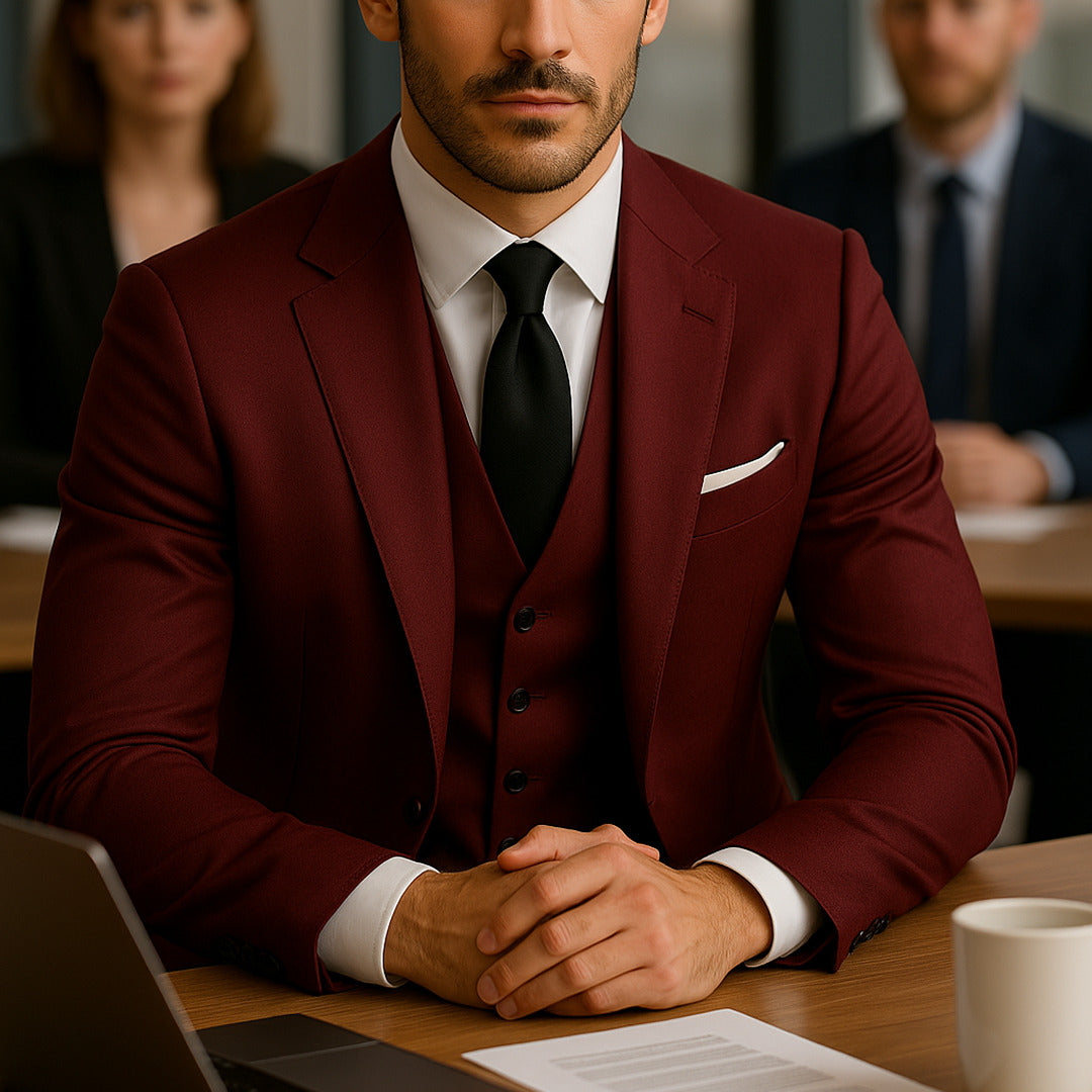 Alistair | Herren Elegantes 3-teiliges Anzug-Set | Luxus