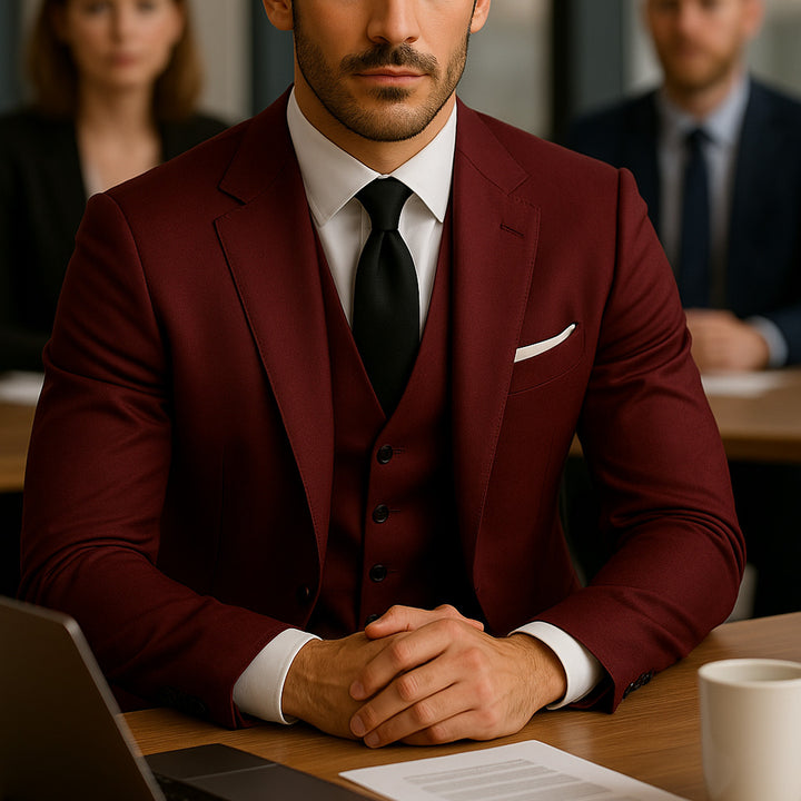 Alistair | Herren Elegantes 3-teiliges Anzug-Set | Luxus