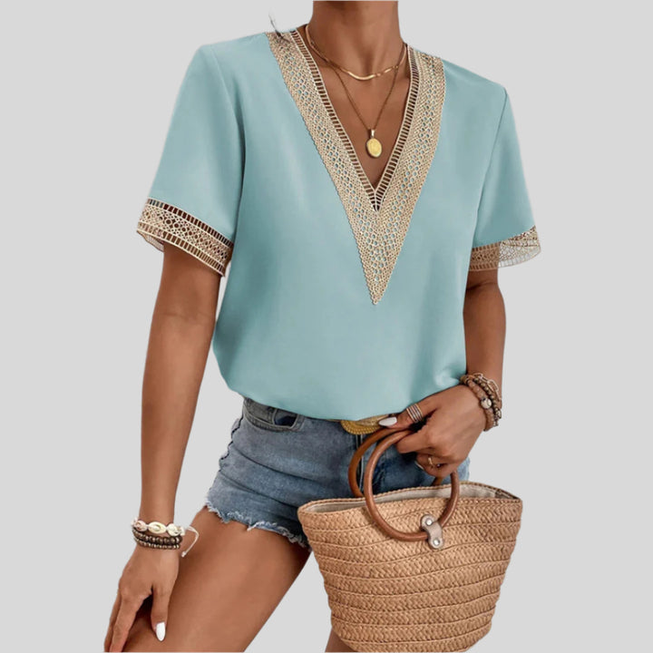 Baina | Damen Sommer Bluse | Atmungsaktiv