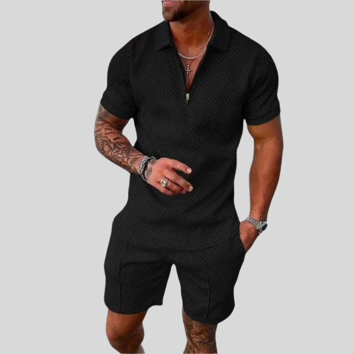 Theo | Herren Sportliches Zweiteiliges Set | Shorts