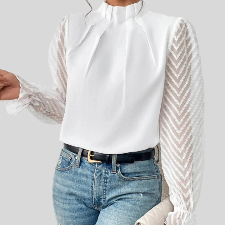 Harmony | Damen Eleganter Gemustertes Oberteil | Stilvol