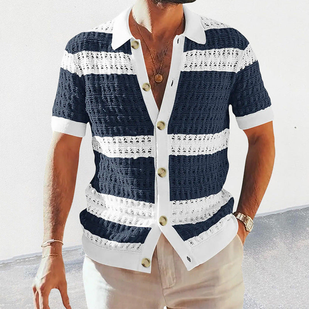 Stefanus | Herren Elegantes Strick-Poloshirt | Sommer