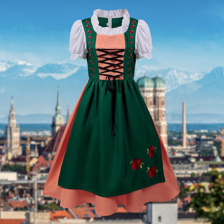 Elegantes Oktoberfest-Dirndl-Midikleid | Sommer