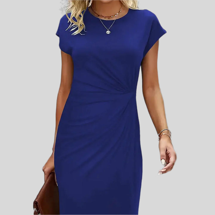 Elegantes Rundhalskleid | Midi